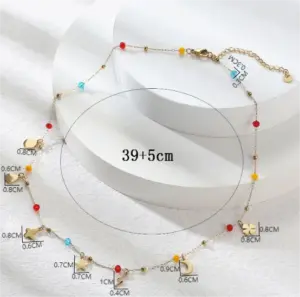 Wholesale PVD Coated Real Gold Plated 14K Gold Printing 304 Stainless Steel Chinoiserie Waterproof Non Tarnish 304 Stainless Steel