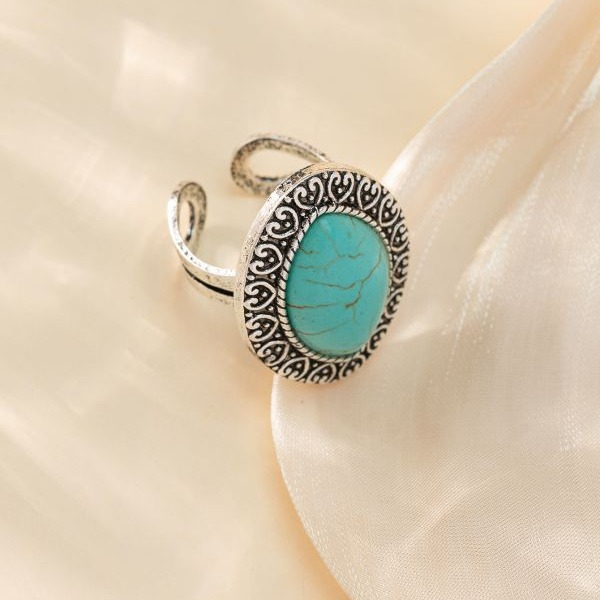 Wholesale Bohemian Vintage Turquoise Ring