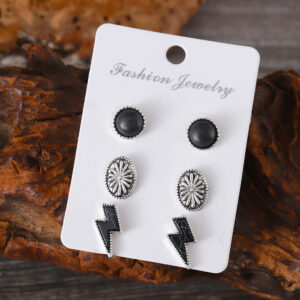 Black earring set