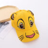 Wholesale Children's hat wholesale spring and autumn new sun hat three-dimensional cartoon cap embroidered lion shape baseball cap