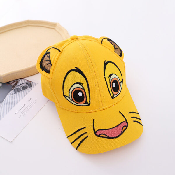 Wholesale Children's hat wholesale spring and autumn new sun hat three-dimensional cartoon cap embroidered lion shape baseball cap