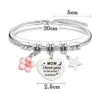 Wholesale Simple Style Classic Style Letter 201 Stainless Steel Alloy Bangle In Bulk