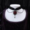 Wholesale Cross-border foreign trade Gothic Dark Rose Necklace Personality Collar Halloween Gothic Necklace Factory Outlet