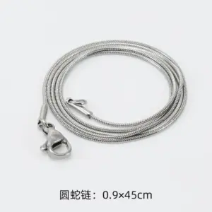 Steel Color 0.9*45 (Snake Chain)