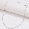 Simple Style Solid Color Stainless Steel Necklace