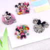 Wholesale New Loose Powder Cross-Border Cartoon Mickey Cute Pendant Jewelry Acrylic Pin Cute DIY Patch Accessories