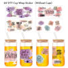 Wholesale Bible Jesus Crystal Sticker Transparent 16oz UV DTF Glass Cup Sticker