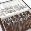 Wholesale Hip-hop Simple Style Classic Style Letter Copper Silver Plated Pendant Necklace In Bulk