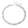 Wholesale Hip Hop Pearl Flower Necklace Men's High-end Sense Fashion Personality Clavicle Chain Men's Jewelry