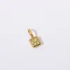 Wholesale 304 Stainless Steel Geometric PVD Coated Zircon 18K Real Gold Plated Simple Style Classic Style Waterproof Non Tarnish Plating Inlay
