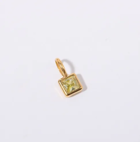 Wholesale 304 Stainless Steel Geometric PVD Coated Zircon 18K Real Gold Plated Simple Style Classic Style Waterproof Non Tarnish Plating Inlay