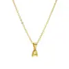 Wholesale Casual Simple Style Letter Brass Pendant Necklace 1 Piece