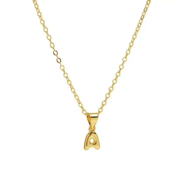 Wholesale Casual Simple Style Letter Brass Pendant Necklace 1 Piece