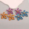 oly-f5daa7a9b8a233769151aa89f04c3527 Wholesale fashion personality temperament creative oil flower earrings exaerated wave int alloy earrings for women