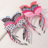 oly-f5dfcc586e46d041f89ae8f94a3453ba Wholesale Candy Color Sequin Bow Headband Cartoon Headband