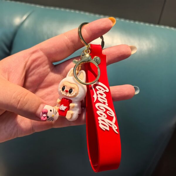 Wholesale Cross-Border Creative Labubu Little Sheep Keychain Pendant Cute Cartoon Doll Bag Pendant Small Gift