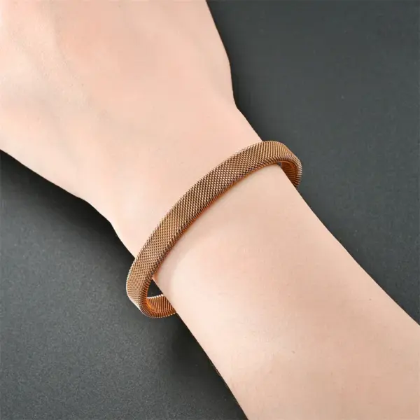 Wholesale Retro Solid Color Stainless Steel Bangle 1 Piece