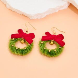 M8277 christmas hoop earrings