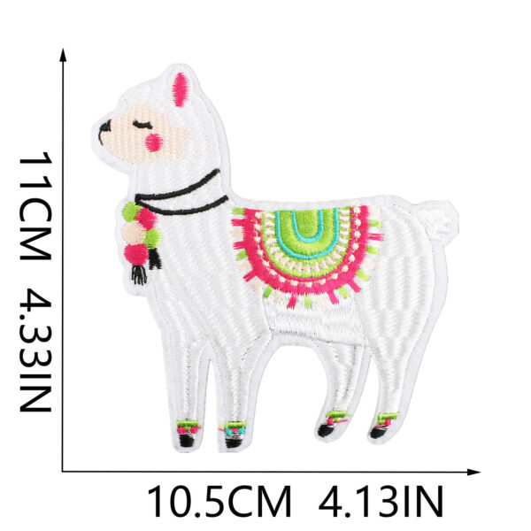 Wholesale Xiaotian cartoon alpaca embroidery cloth stickers clothes desert camel patch stickers computer embroidery Zhang Zi embroidery subsidies