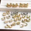 Wholesale 1 Pair Elegant Streetwear Geometric Plating Inlay Copper Artificial Pearls Zircon 18k Gold Plated Ear Studs