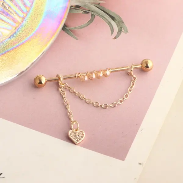 Wholesale Simple Style Flower Stainless Steel Plating Ear Studs 1 Piece