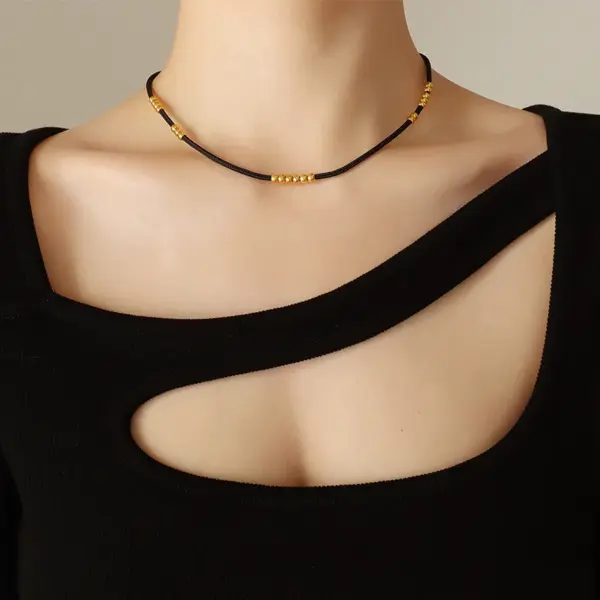 Wholesale PVD Coated 18K Gold Plated 18K Gold 304 Stainless Steel 304 Stainless Steel Necklace