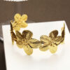 Wholesale European and American Cross-border New Fashion Exaggerated Creative Geometric Flower Opening Bracelet Iron Gold Mosaic Flower Women's Handpiece