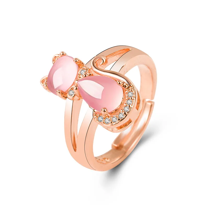 Wholesale Copper Plating Cat Copper Rings