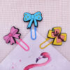 Wholesale Random 50pcs Cartoon bow student paper clip bookmark