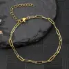Wholesale Basic Simple Style Geometric 304 Stainless Steel Cable Chain Snake Chain Chain Bracelet In Bulk
