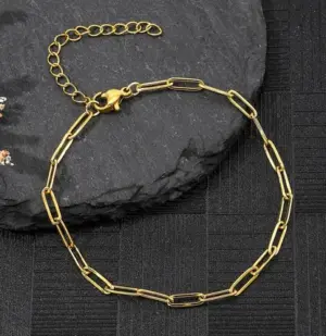 Wholesale Basic Simple Style Geometric 304 Stainless Steel Cable Chain Snake Chain Chain Bracelet In Bulk