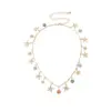 Wholesale Jewelry Casual Starfish Flower Copper Multi Charms Necklace Chain-free