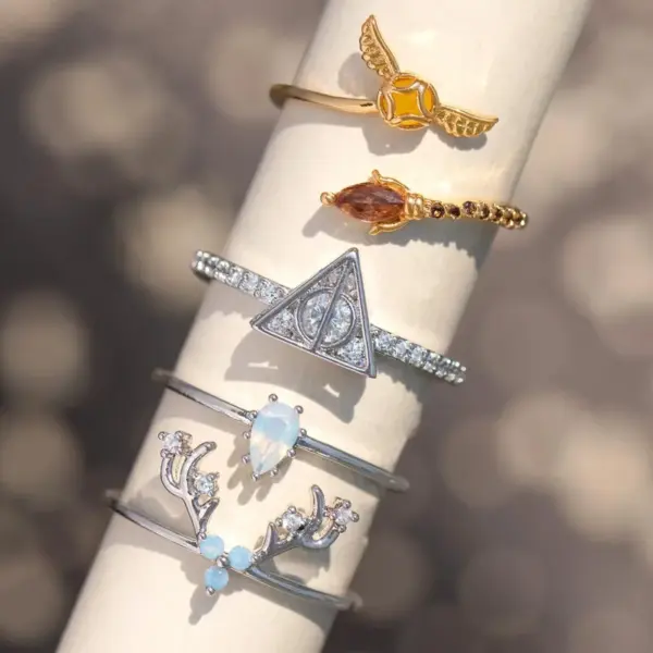 Wholesale Copper Plating Geometric Open Rings