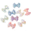 oly-f641d711afbc3826e5e49064da6808f9 Wholesale Luminous Double Bow Beaded UV Electroplated Acrylic Beads DIY Mobile Phone Chain Keychain Aessories