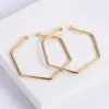 Wholesale PVD Coated Imitation Gold Heart 304 Stainless Steel Simple Style Waterproof Non Tarnish Earrings
