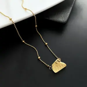 05-M12 Titanium Steel Necklace / Gold
