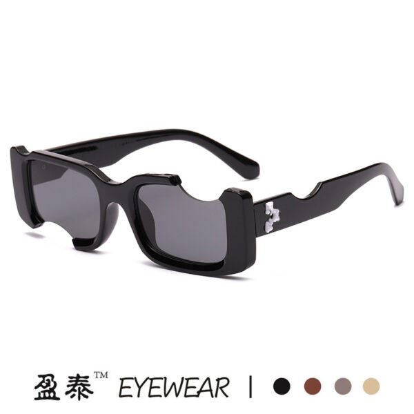 Wholesale New European and American Personality Notch Sunglasses Street Shot Trendy Sunglasses Cross-border Fashion Men's and Women's Sunglasses