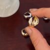oly-f65ccb6a3a13b6ccfb1e1b14a522eac8 Wholesale Water op Ear Buckle Female Niche Design Light Luxury High Feeling Temperament Simple French Fashion Circle Ins Style Earrings