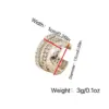 1 Piece Elegant Luxurious Geometric Plating Copper Zircon Ear Cus