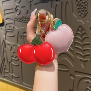 Wholesale Multicolor apple keychain charm