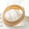 Wholesale Punk Circle Solid Color Titanium Steel Layered Plating 18k Gold Plated Gold Plated Bracelets Necklace