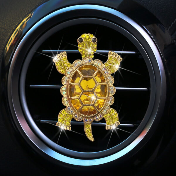 Wholesale Rhinestone Shiny Turtle Car Air Vent Decorative Clip