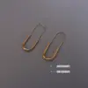 Wholesale PVD Coated Real Gold Plated 18K Gold Geometric 304 Stainless Steel Fashion Waterproof Non Tarnish Earrings