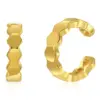 Retro Simple Style C Shape Copper Plating Inlay Zircon Ear Cuffs 1 Pair