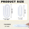 Wholesale Blank unfinished transparent acrylic paper clip bookmark DIY paper clip notebook file book card holder printing