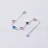 Wholesale PVD Coated Real Gold Plated Geometric Heart Shape Stainless Steel Elegant Streetwear Waterproof Non Tarnish Bracelets
