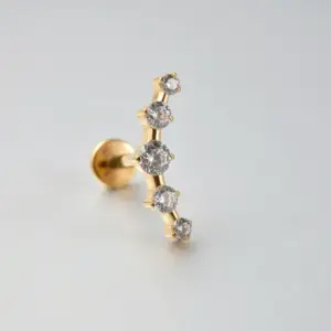 #4 Gold / Rod Thickness * Rod Length 1.2x8mm