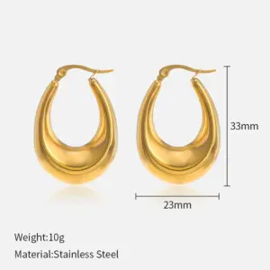 Gold Earrings Ch535