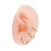 1 Piece Ear Cartilage Rings & Studs Simple Style Classic Style Semicircle Pure Titanium Ear Cartilage Rings & Studs