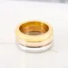 Wholesale PVD Coated 18K Gold Plated Round 304 Stainless Steel Basic Simple Style Classic Style Waterproof Non Tarnish Rings